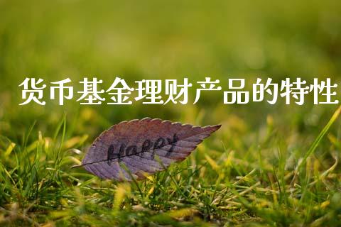 货币基金理财产品的特性_https://www.kuaijiepai.net_期货理财_第1张
