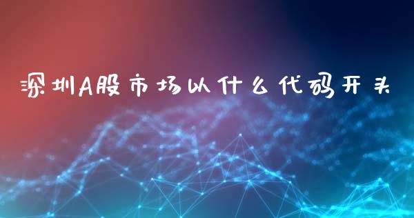 深圳A股市场以什么代码开头_https://www.kuaijiepai.net_期货理财_第1张