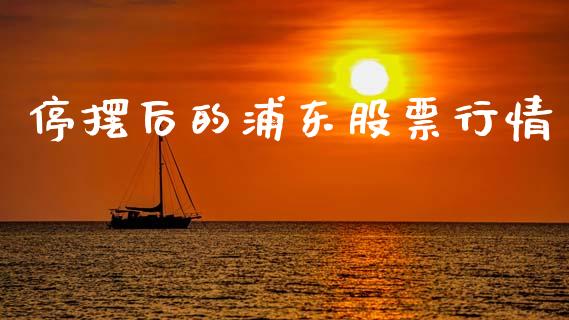 停摆后的浦东股票行情_https://www.kuaijiepai.net_国际股建_第1张