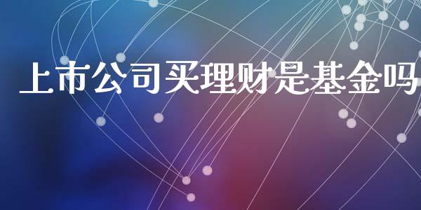 上市公司买理财是基金吗_https://www.kuaijiepai.net_期货理财_第1张