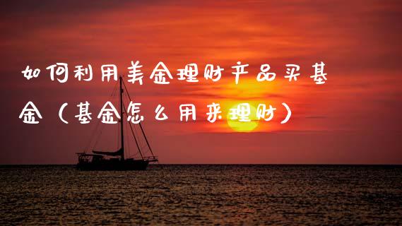 如何利用美金理财产品买基金（基金怎么用来理财）_https://www.kuaijiepai.net_期货理财_第1张
