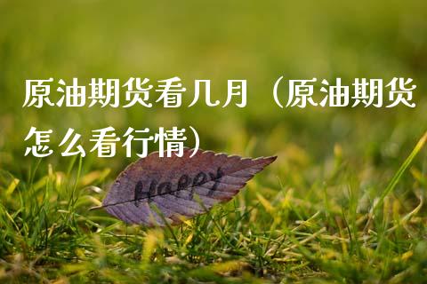 原油期货看几月（原油期货怎么看行情）_https://www.kuaijiepai.net_国际期货_第1张