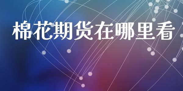 棉花期货在哪里看_https://www.kuaijiepai.net_国际期货_第1张