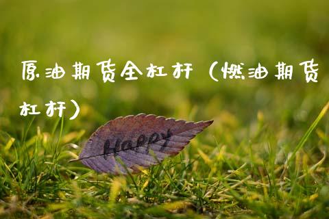 原油期货全杠杆（燃油期货杠杆）_https://www.kuaijiepai.net_期货资讯_第1张