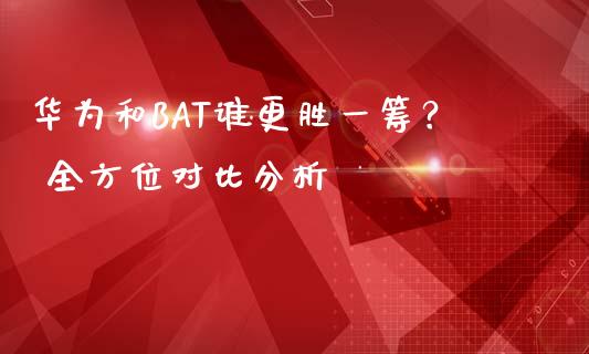 华为和BAT谁更胜一筹？ 全方位对比分析_https://www.kuaijiepai.net_期货资讯_第1张