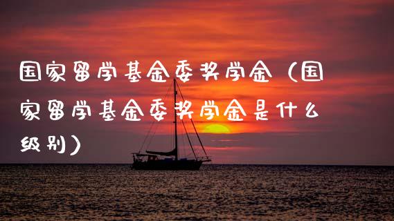 国家留学基金委奖学金（国家留学基金委奖学金是什么级别）_https://www.kuaijiepai.net_投资理财_第1张