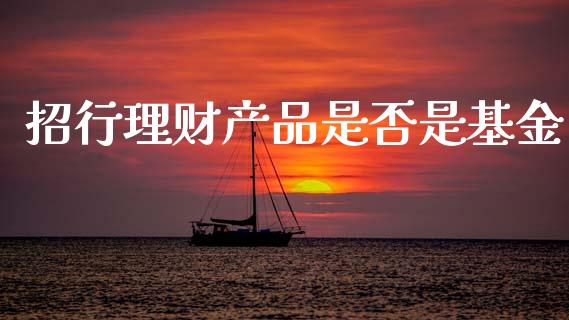招行理财产品是否是基金_https://www.kuaijiepai.net_投资理财_第1张
