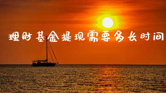 理财基金提现需要多长时间_https://www.kuaijiepai.net_期货理财_第1张