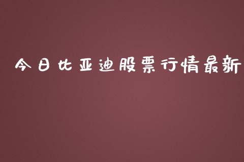 今日比亚迪股票行情最新_https://www.kuaijiepai.net_股票理论_第1张