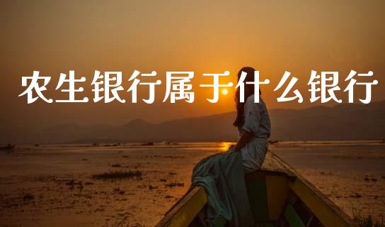 农生银行属于什么银行_https://www.kuaijiepai.net_期货在线_第1张