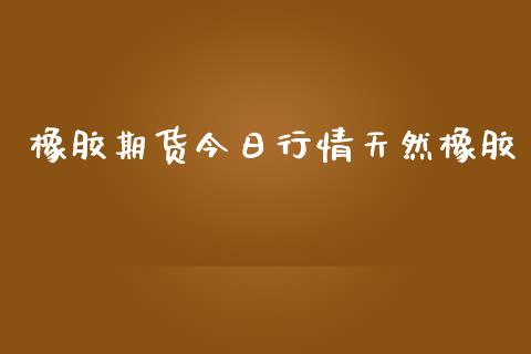橡胶期货今日行情天然橡胶_https://www.kuaijiepai.net_期货资讯_第1张