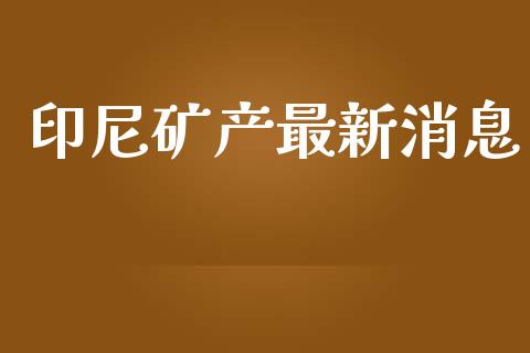 印尼矿产最新消息_https://www.kuaijiepai.net_期货资讯_第1张