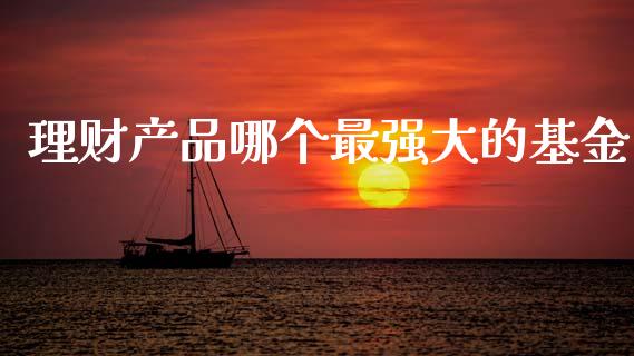 理财产品哪个最强大的基金_https://www.kuaijiepai.net_期货理财_第1张