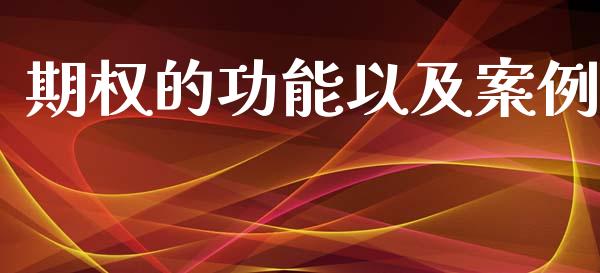 期权的功能以及案例_https://www.kuaijiepai.net_期货资讯_第1张