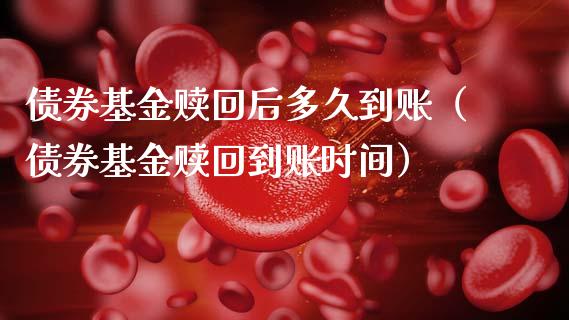 债券基金赎回后多久到账（债券基金赎回到账时间）_https://www.kuaijiepai.net_期货理财_第1张
