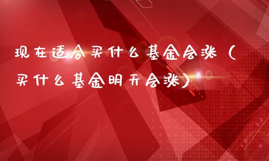 现在适合买什么基金会涨（买什么基金明天会涨）_https://www.kuaijiepai.net_期货理财_第1张