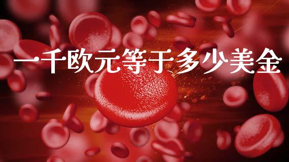 一千欧元等于多少美金_https://www.kuaijiepai.net_期货资讯_第1张