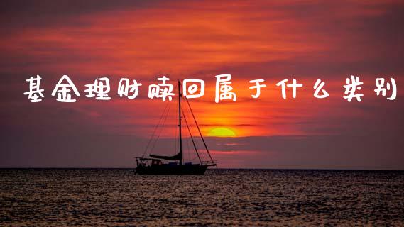 基金理财赎回属于什么类别_https://www.kuaijiepai.net_投资理财_第1张