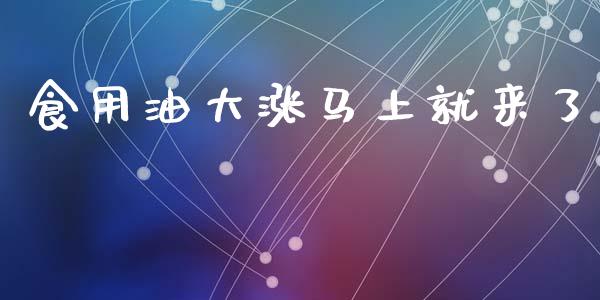 食用油大涨马上就来了_https://www.kuaijiepai.net_期货资讯_第1张