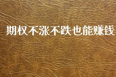 期权不涨不跌也能赚钱_https://www.kuaijiepai.net_股票理论_第1张