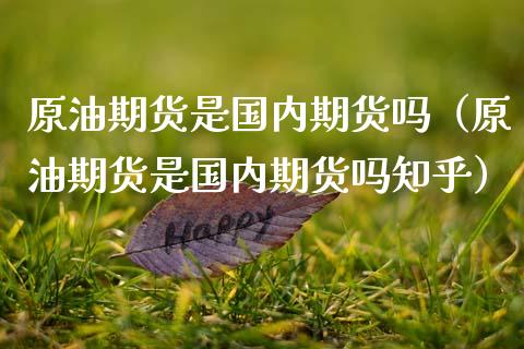 原油期货是国内期货吗（原油期货是国内期货吗知乎）_https://www.kuaijiepai.net_国际期货_第1张