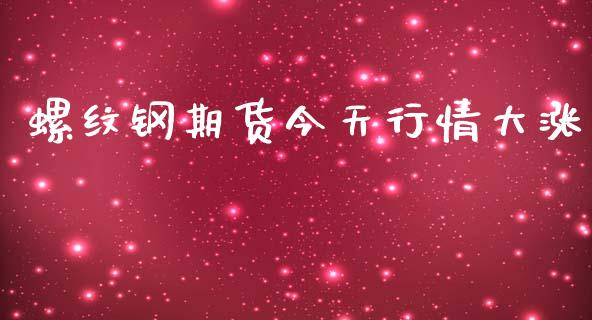 螺纹钢期货今天行情大涨_https://www.kuaijiepai.net_期货资讯_第1张
