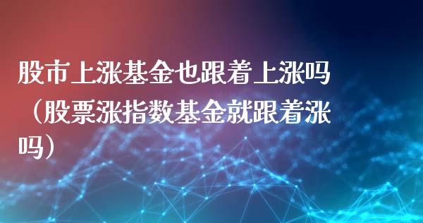 股市上涨基金也跟着上涨吗（股票涨指数基金就跟着涨吗）_https://www.kuaijiepai.net_期货理财_第1张