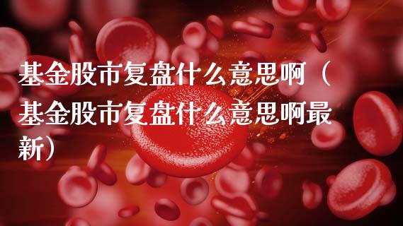 基金股市复盘什么意思啊（基金股市复盘什么意思啊最新）_https://www.kuaijiepai.net_投资理财_第1张