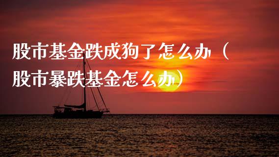 股市基金跌成狗了怎么办（股市暴跌基金怎么办）_https://www.kuaijiepai.net_期货理财_第1张