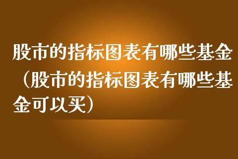 股市的指标图表有哪些基金（股市的指标图表有哪些基金可以买）_https://www.kuaijiepai.net_期货理财_第1张