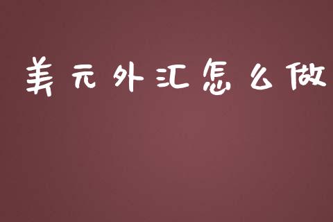 美元外汇怎么做_https://www.kuaijiepai.net_股票理论_第1张