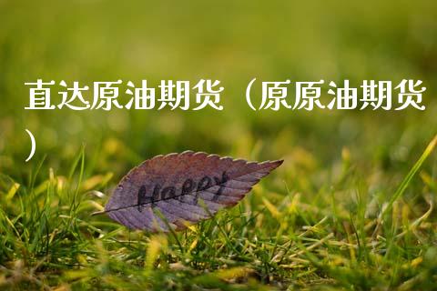 直达原油期货（原原油期货）_https://www.kuaijiepai.net_期货资讯_第1张