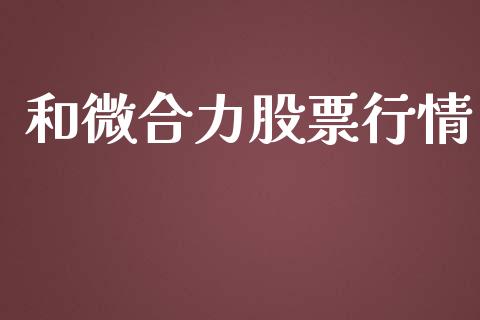 和微合力股票行情_https://www.kuaijiepai.net_国际股建_第1张