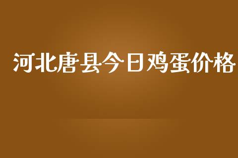 河北唐县今日鸡蛋价格_https://www.kuaijiepai.net_期货资讯_第1张