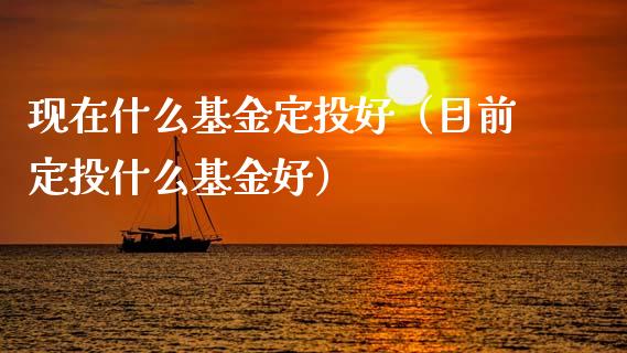现在什么基金定投好（目前定投什么基金好）_https://www.kuaijiepai.net_期货理财_第1张
