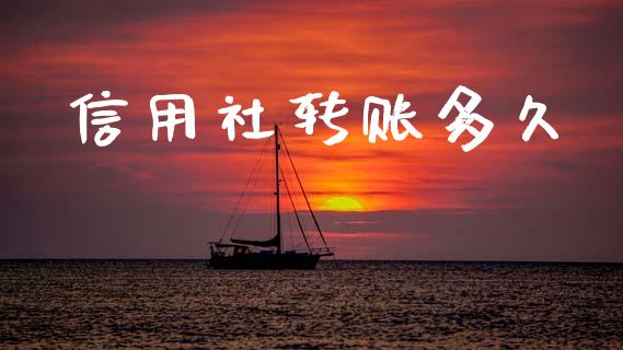 信用社转账多久_https://www.kuaijiepai.net_国际期货_第1张