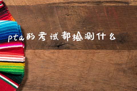 pta的考试都检测什么_https://www.kuaijiepai.net_期货在线_第1张