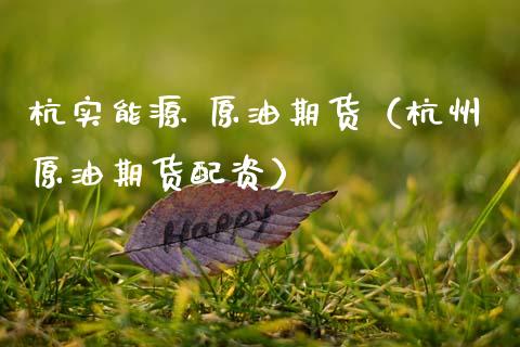 杭实能源 原油期货（杭州原油期货配资）_https://www.kuaijiepai.net_期货资讯_第1张