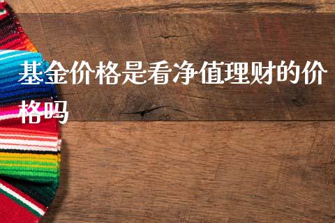 基金价格是看净值理财的价格吗_https://www.kuaijiepai.net_期货理财_第1张