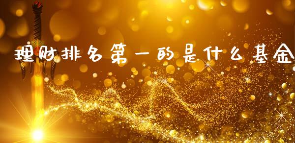 理财排名第一的是什么基金_https://www.kuaijiepai.net_期货理财_第1张