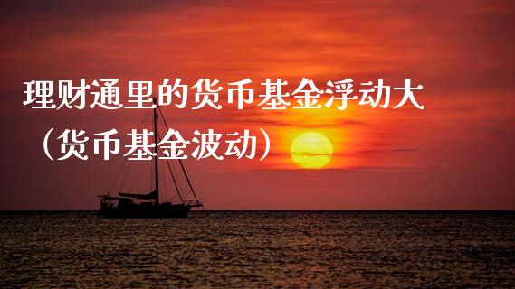 理财通里的货币基金浮动大（货币基金波动）_https://www.kuaijiepai.net_期货理财_第1张