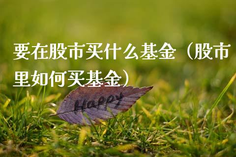 要在股市买什么基金（股市里如何买基金）_https://www.kuaijiepai.net_投资理财_第1张