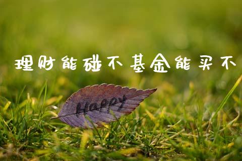 理财能碰不基金能买不_https://www.kuaijiepai.net_投资理财_第1张