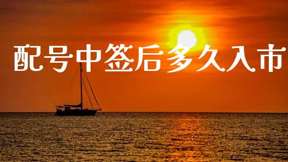 配号中签后多久入市_https://www.kuaijiepai.net_国际期货_第1张