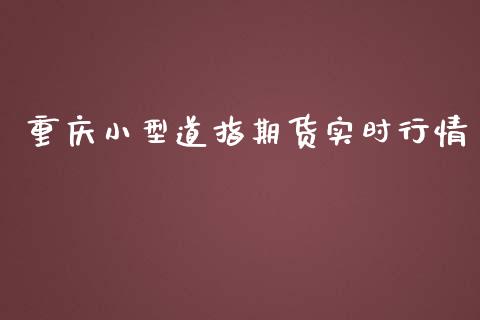 重庆小型道指期货实时行情_https://www.kuaijiepai.net_期货资讯_第1张