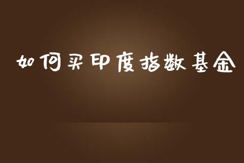 如何买印度指数基金_https://www.kuaijiepai.net_国际期货_第1张