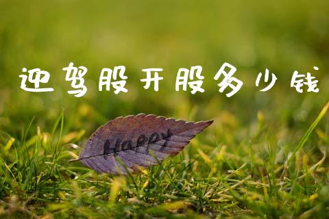 迎驾股开股多少钱_https://www.kuaijiepai.net_期货理财_第1张