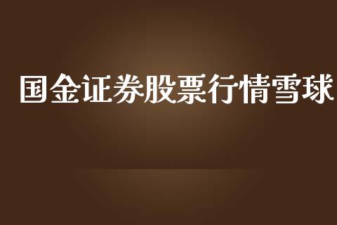 国金证券股票行情雪球_https://www.kuaijiepai.net_国际股建_第1张