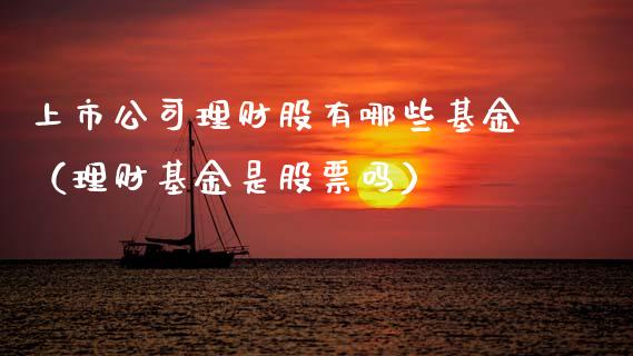 上市公司理财股有哪些基金（理财基金是股票吗）_https://www.kuaijiepai.net_期货理财_第1张