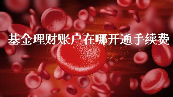 基金理财账户在哪开通手续费_https://www.kuaijiepai.net_投资理财_第1张